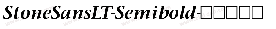 StoneSansLT-Semibold字体转换