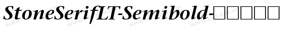 StoneSerifLT-Semibold字体转换