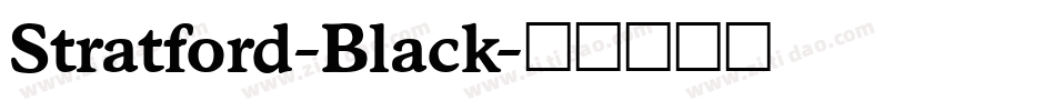 Stratford-Black字体转换
