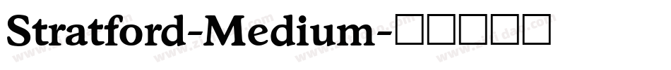 Stratford-Medium字体转换