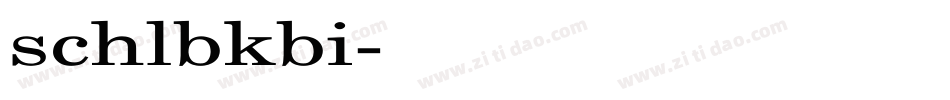 schlbkbi字体转换