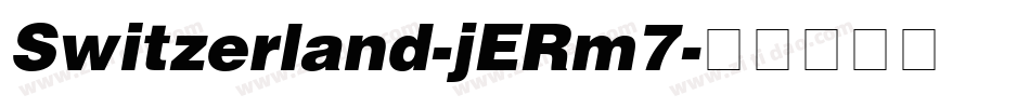 Switzerland-jERm7字体转换