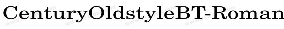 CenturyOldstyleBT-Roman字体转换