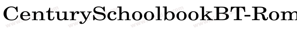 CenturySchoolbookBT-Roman字体转换