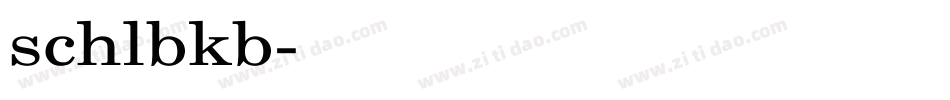 schlbkb字体转换