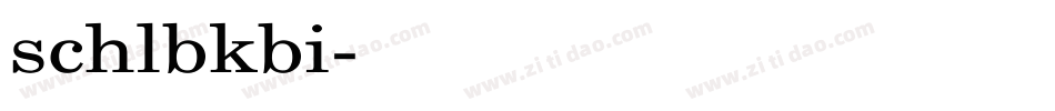 schlbkbi字体转换