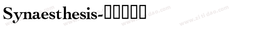 Synaesthesis字体转换
