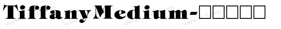 TiffanyMedium字体转换