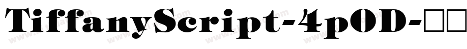 TiffanyScript-4pOD字体转换