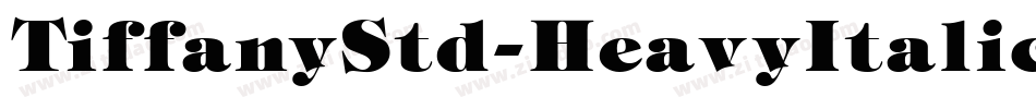 TiffanyStd-HeavyItalic字体转换