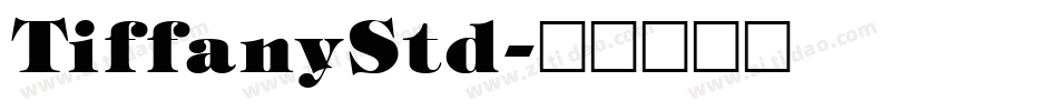 TiffanyStd字体转换