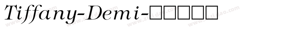 Tiffany-Demi字体转换
