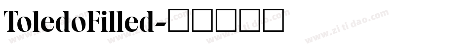 ToledoFilled字体转换