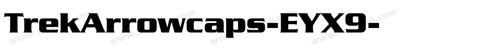 TrekArrowcaps-EYX9字体转换