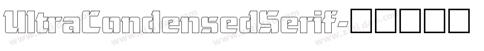 UltraCondensedSerif字体转换