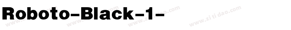 Roboto-Black-1字体转换
