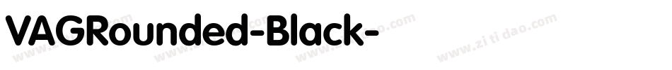 VAGRounded-Black字体转换