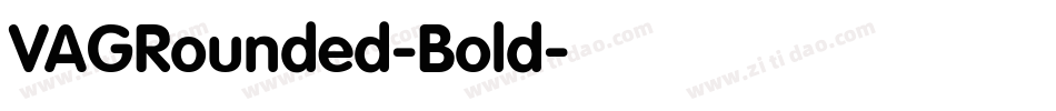 VAGRounded-Bold字体转换