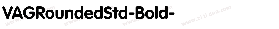 VAGRoundedStd-Bold字体转换