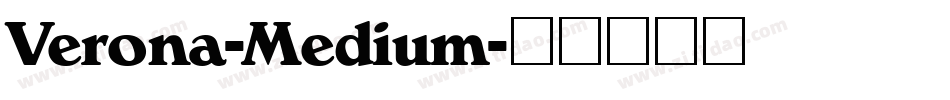 Verona-Medium字体转换