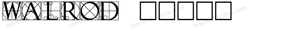 Walrod字体转换