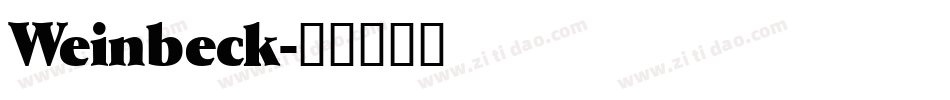 Weinbeck字体转换