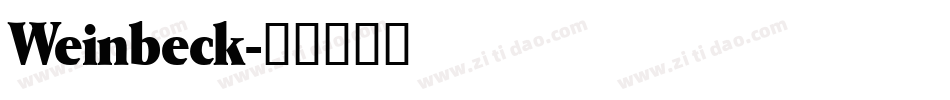 Weinbeck字体转换