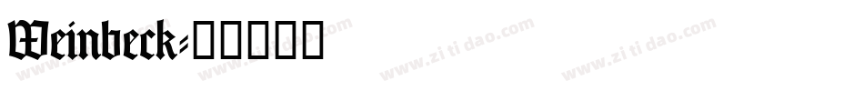 Weinbeck字体转换