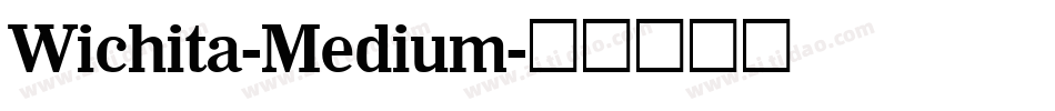 Wichita-Medium字体转换