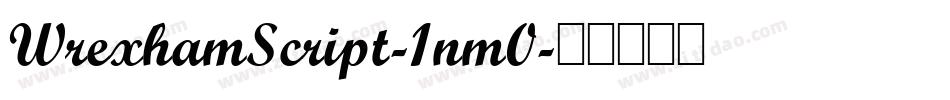 WrexhamScript-1nm0字体转换