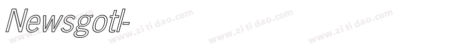 Newsgotl字体转换