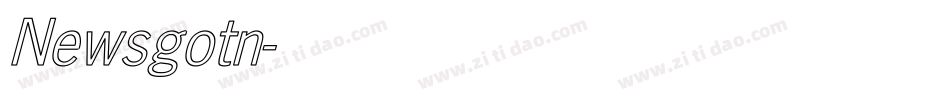 Newsgotn字体转换