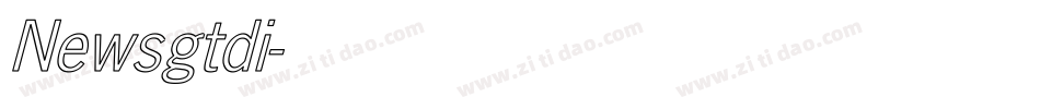 Newsgtdi字体转换