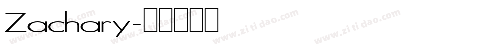 Zachary字体转换