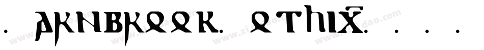 BarnbrookGothic字体转换