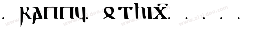 CrappyGothic字体转换
