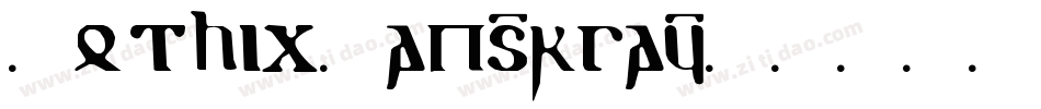 GothicCaps-rgay字体转换