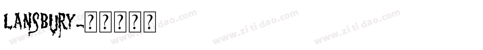 lansbury字体转换