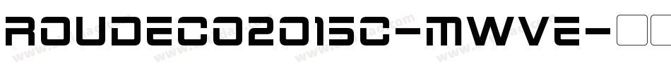 Roudeco2015c-MwVe字体转换