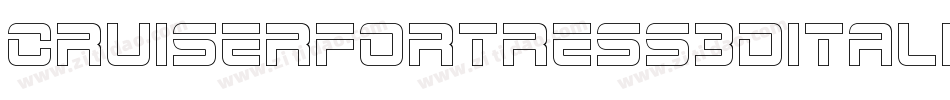 CruiserFortress3DItalic-ZDx3字体转换