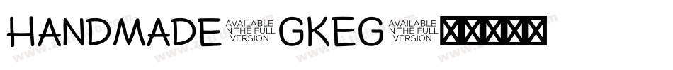 Handmade-GKEG字体转换