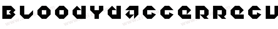 BloodyDaggerRegular-d99AR字体转换