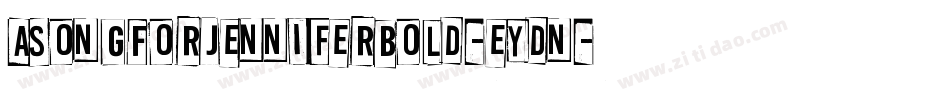 ASongForJenniferBold-eYdn字体转换