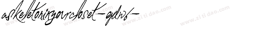 ASkeletonInYourCloset-gDW6字体转换