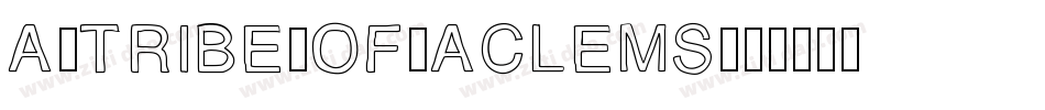 A-Tribe-of-Aclems字体转换