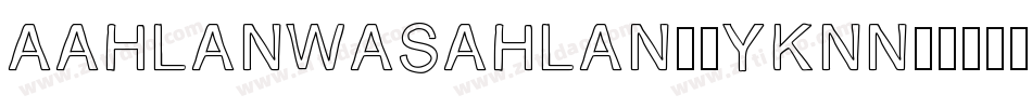 AAhlanWasahlan-9YKnn字体转换