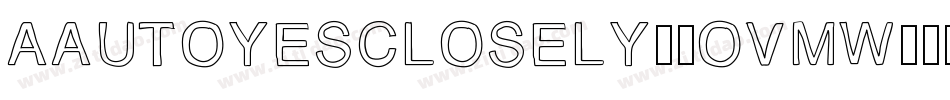 AAutoyesClosely-2OvmW字体转换