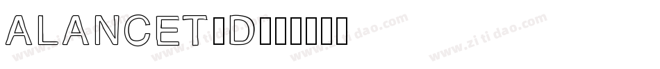 aLancet3D字体转换