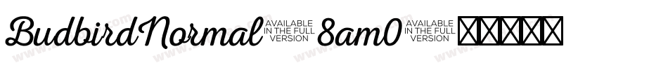 BudbirdNormal-8am0字体转换