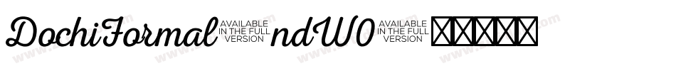 DochiFormal-ndW0字体转换